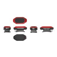Luz posterior de la bici del casco de los accesorios de la bicicleta recargable teledirigida del ABS USB
