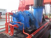 20 pouces d'occasion coupe hydraulique aspirateur dragueuse machine d'extraction de sable est valable seulement pour un an