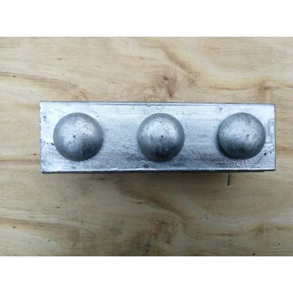 Steel Power Line Fittings Three Bolt Suspension Guy Cable Clamp For ADSS Cable