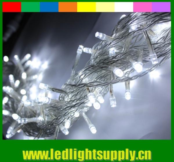Natal RGBY LED luz de corda fada AC alimentado para decoração