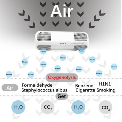 Purificador de ar de bactérias portátil Esterilizador de ar de plasma 32dB HIN1 Alergênicos Remover cheiros de fumaça