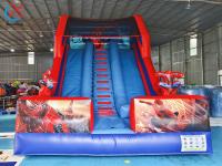 Fabricant Des glissières gonflables en PVC Spiderman Héros Glissières gonflables doubles sèches