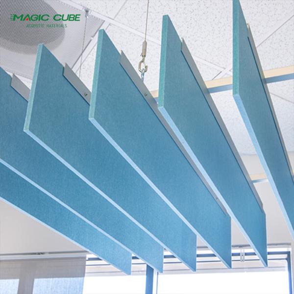 PET Felt Easy To Attach Ceiling Acoustic Panel Impact Resistant Customizable