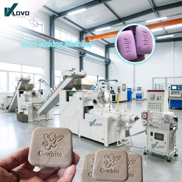 500kg Fully Automatic Soap Machine White Finish Size 2500mm X 1200mm X 900mm Suitable for Continuous Soap Manufacturing