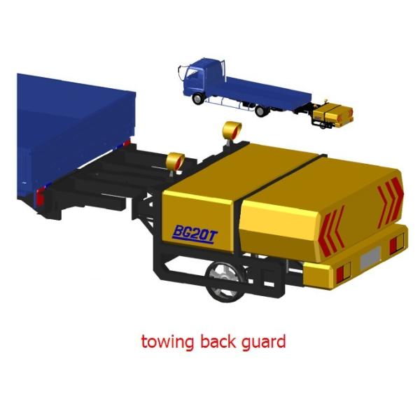 O tráfego 750kg amarelo transporta a liga de alumínio montada do atenuador