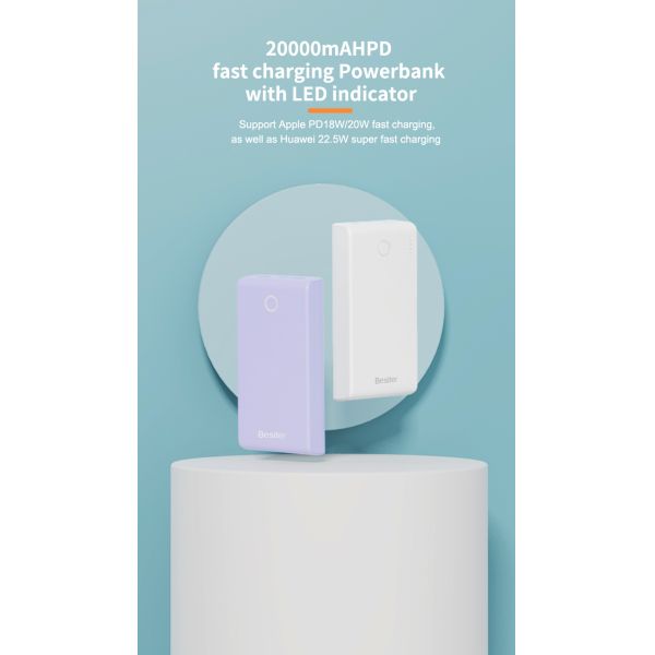 Portable Power Bank 20000 MAh Mobile Charger OEM/ODM Factory Lithium Polymer Battery