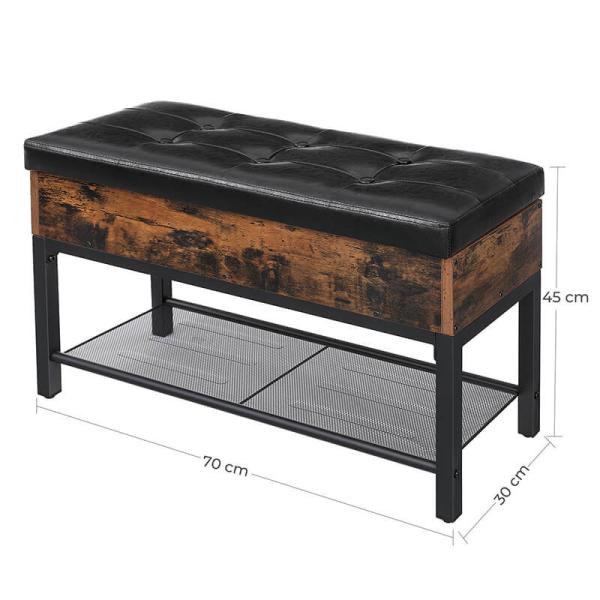 Storage Bench for Shoes, Industrial Storage Bench, Multi-functional Shoe Bench, Storage Bench, LSB46BX
