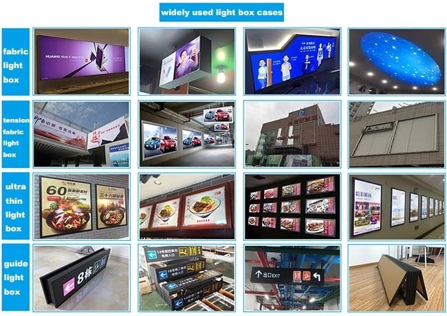Ультрафиолетовая печать рекламный баннер Lightbox Цифровая печать
