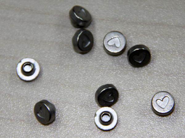 Zinc Alloy Custom Clothing Buttons Eco freindly With Rubber For Jeans