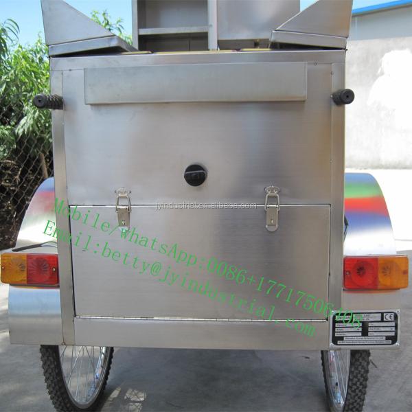 220V Mobile Food Cart Street Vending Tricycle/Electric Hot Dog Cart for Other Purposes