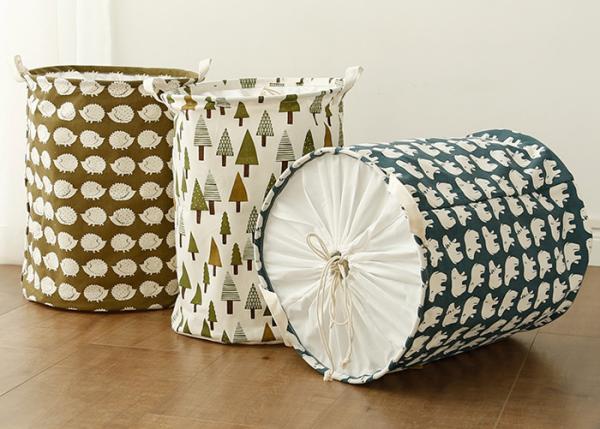 Puting Foldable Washing Laundry Clothes Basket Hamper Bin Baby Toy Storage Bag Large Box Customized National Series