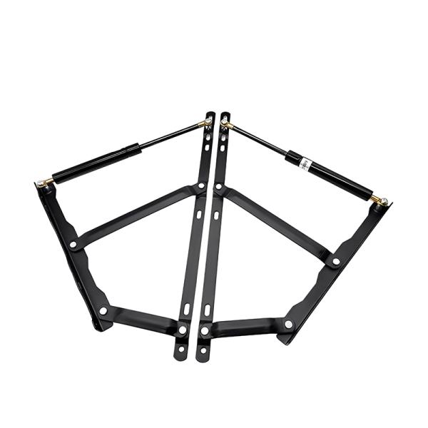 Storage Bed Lift Hinge Mechanism Bracket Gas Spring Bed Box & Bed Slat Lifting Support Iron Frame