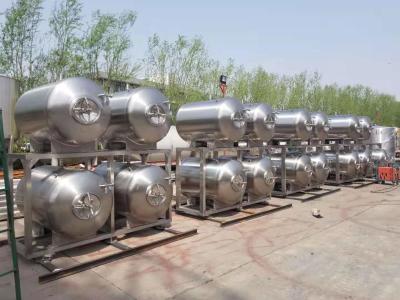 do tanque brilhante horizontal de aço inoxidável da cerveja de 500L 1000L condição de limpeza perfeita