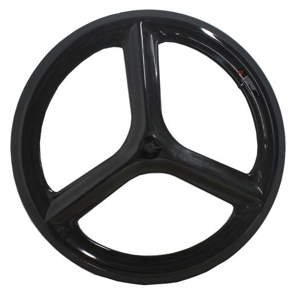 New 700c 3k/matt tri-spokes carbon clincher wheel with 66mm for road bicylce &track bike