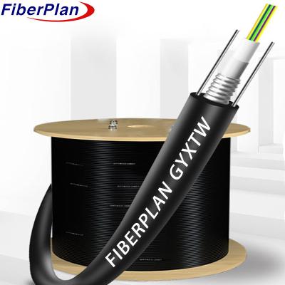 Single Mode G652D Armored 6 Core Cable Central Loose Tube GYXTW