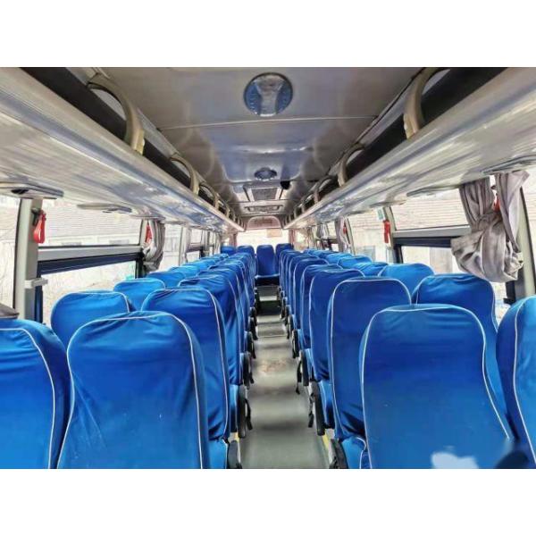 Yutong ZK6107 usado das boas condições esquerdas de aço do Euro III da direção dos assentos do chassi 47 de Bus For Africa do treinador baixo quilômetro