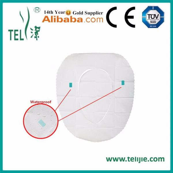 Disposable 15g PE Film Adhesive Toilet Seat Covers For Hospitals