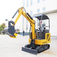 Voie en caoutchouc Mini Excavator 1800kg de cadre télescopique de voie