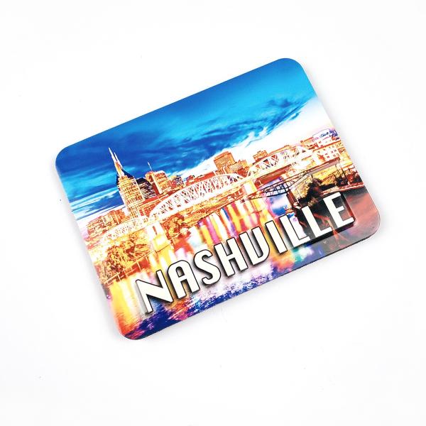 Wholesale UV Printed Metallic Fridge Magnet