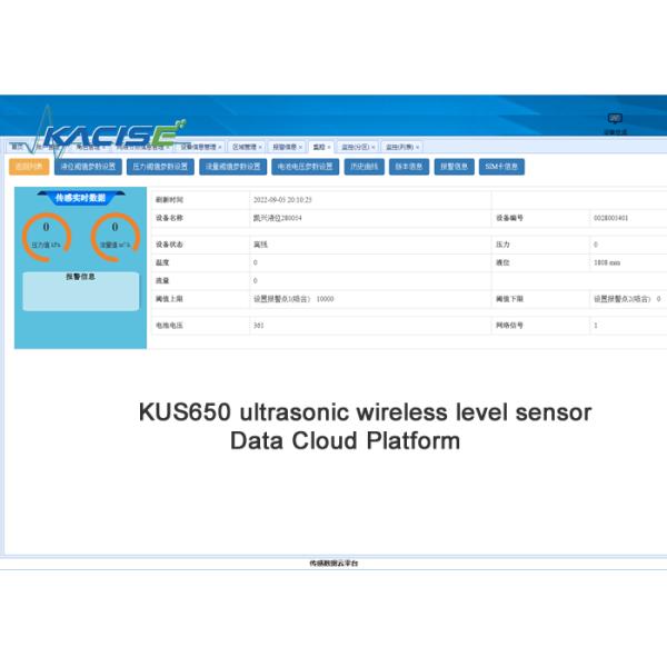 KUS650 Коррозионностойкий ультразвуковой беспроводной датчик уровня сопротивления кислоте и щелочи iot с 4G/Lora/GPRS/NB
