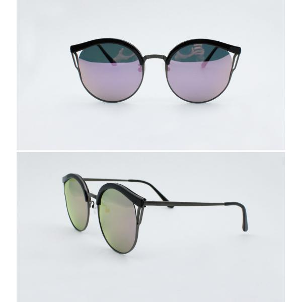 Unisex Plastic metal Sunglasses Big Cateye creative designer for Men Women