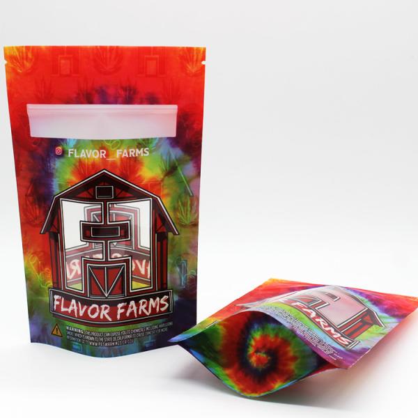 трава Алюминиевая фольга Мюлярная сумка Стоять на заднем сиденье Zipper 3-сторонний запечатанный пакет