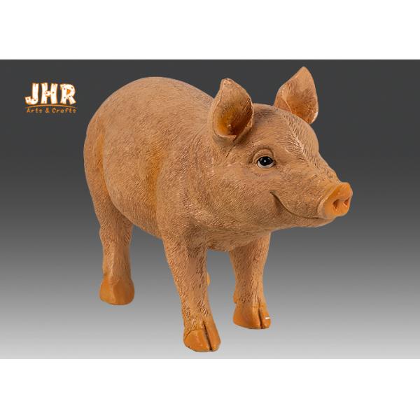 Статуя пола скульптуры свиньи Фигуринес Полыресин домашнего оформления в натуральную величину животная