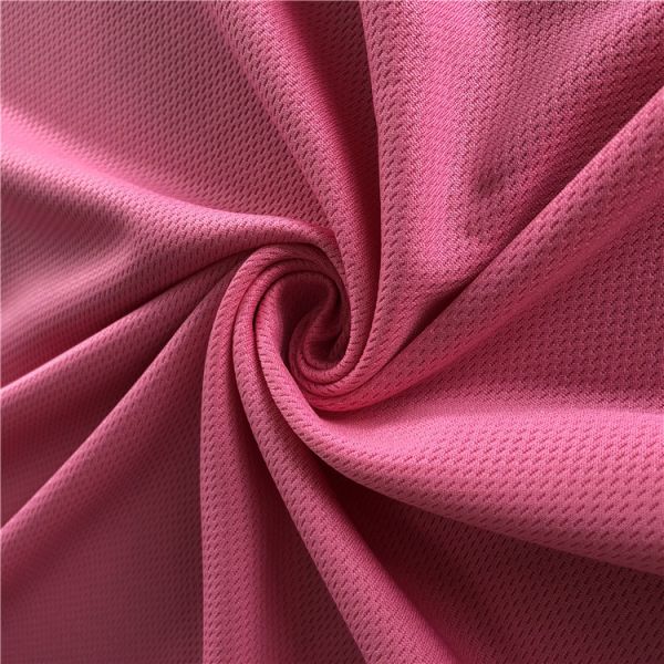 Shine Polyester Spandex Fabric Birds Eye Mesh Fabric