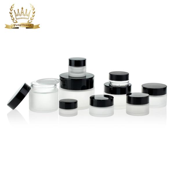 Округлая форма опарников алюминиевой сливк крышки 5g-200g стеклянная для сливк заботы кожи