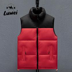 Winter Windproof Casual Stand Collar Mens Formal Utility Veste Homens Puffer Gilet Homens Giletas de lã