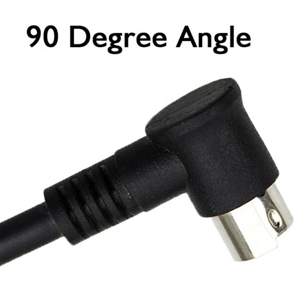 Cable d'extension mini Din personnalisé à 90 degrés angle droit L forme S vidéo homme à homme femme 7 broches pour STB