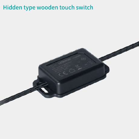 Letaron Hidden Wooden Touch Switch 3.2cm Sensing, Dimmable 10%-100% for Furniture Lights