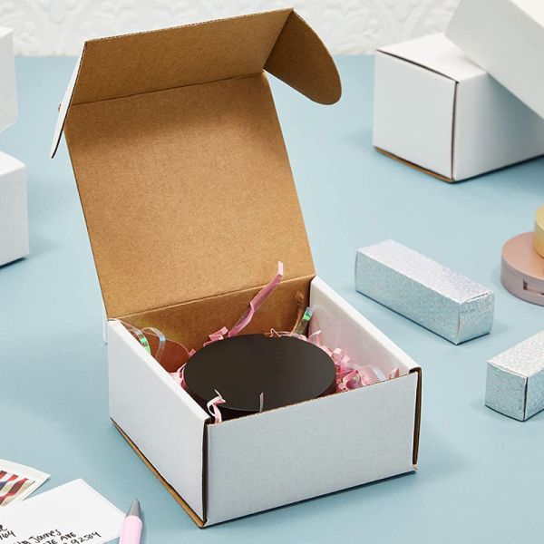 Custom Recyclable White Shipping Box Corrugated Shipping Mailing Packaging