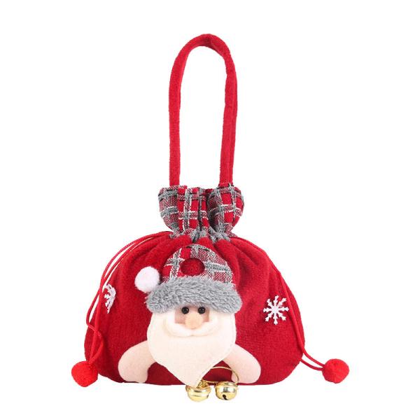 In-stock New Gift Christmas Decorative Small Gift Bag Christmas Apple Bag Candy Bag