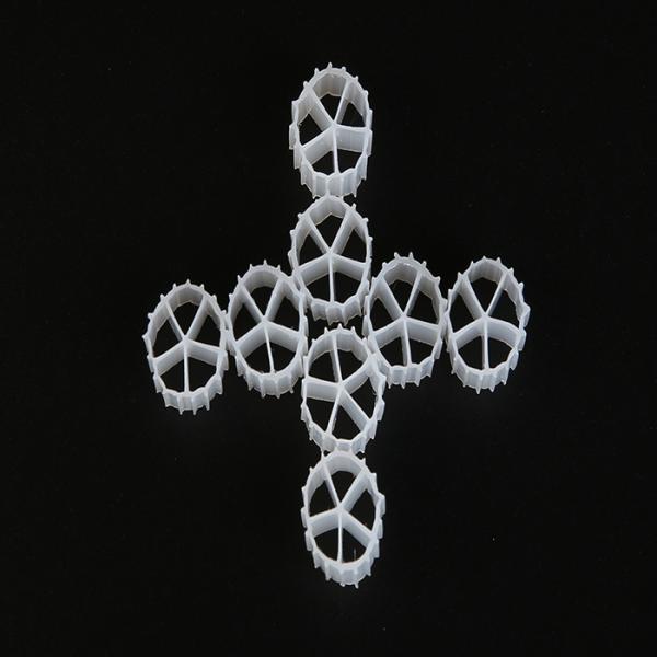 Cinco medios de filtro del material MBBR K1 del HDPE de los agujeros para el tratamiento de aguas residuales de los acuarios