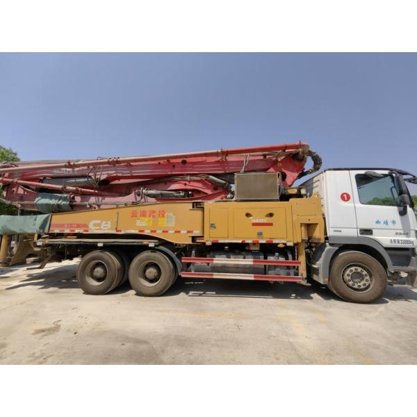 Semi-Dry Shotcrete Concrete Pump Truck 49m Used Heavy Equipment Mercedes Benz Truck