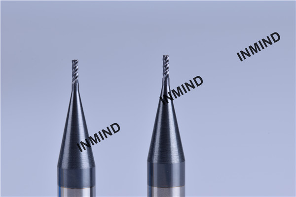 AlTiN Coating 1.5mm to 6mm hard milling end mills , 4 Flute end mill bits high precsion