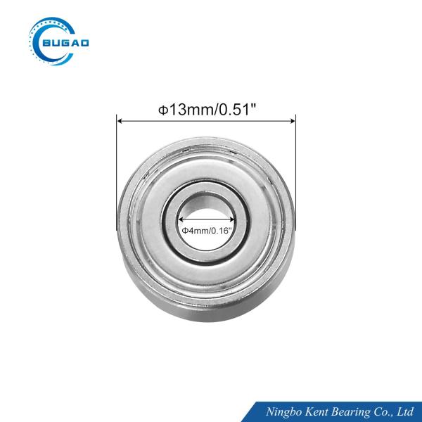 624ZZ Deep Groove Ball Bearings, Chrome Steel Z3 ABEC-5 Double Metal Shielded Bearing 4mm x 13mm x 5mm
