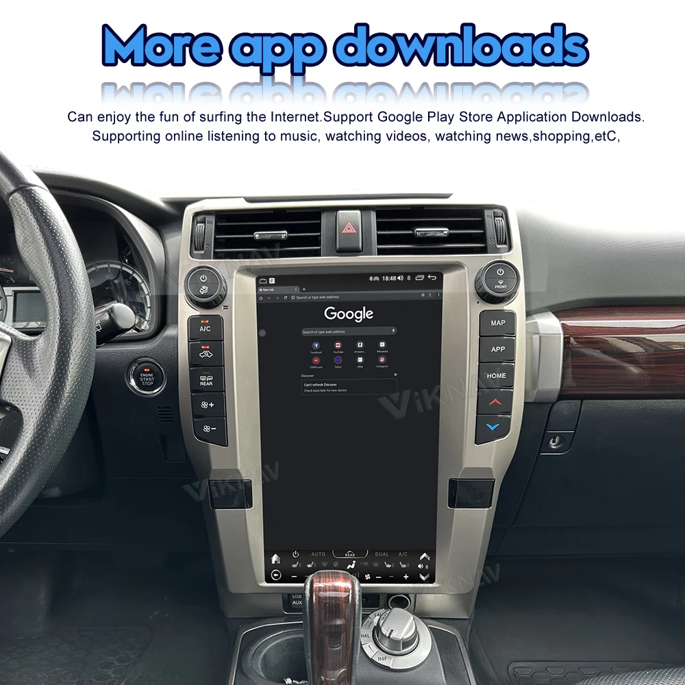 Android Toyota 4Runner Head Unit Авто стерео 2010-2023 Мультимедийный проигрыватель Замена
