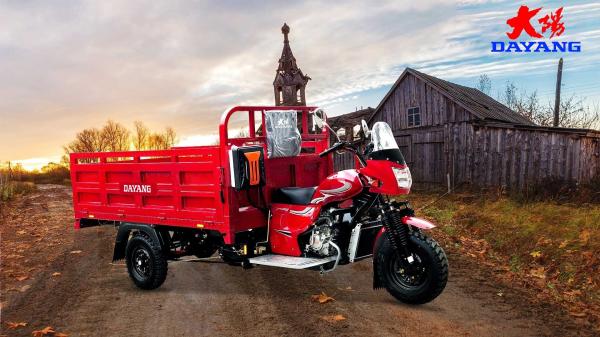 DAYANG 200CC Lifan CCC Origin Red Heavy Loading Truck Tricycle with Super Cold Engine