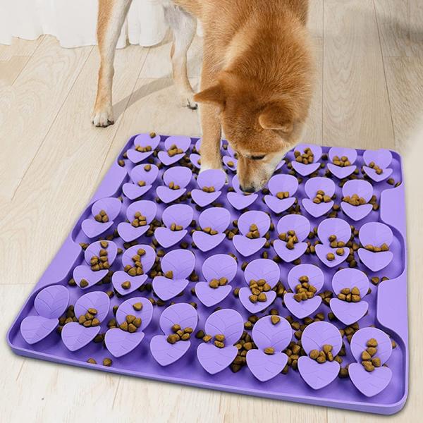 Food Grade Silicone Slow Feeder Mat Solid Pattern for Dogs and Cats Sniffing Lick Pad