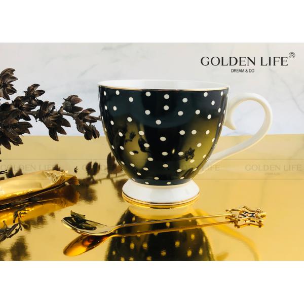 Spot Decal Handle 10x11x7cm 470ml Custom Coffee Mugs