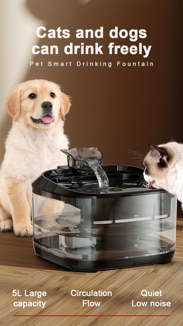 Eco-Friendly Smart Pet Water Dispenser Large Capacity Pet Fountain with Automatic Feature for Cats and Dogs