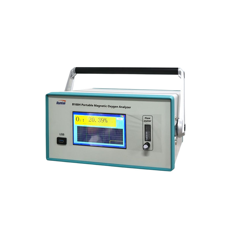 Portable Paramagnetic Oxygen Analyzer Digital O2 Detector With LCD Display Audible Sound Alarm Measurement Range