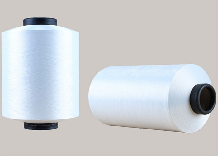 AA Grade Twisted Polyester FDY Yarn , 150D / 288F Microfiber Raw White Yarn Knitting