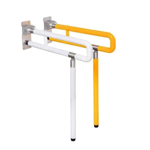 YFH-FS002 Foldable Toilet Hand Rails ABS Stainless Steel Bathroom Support Bar
