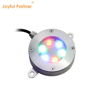 OEM RGB 3in1 Mini Fountain Lights DIA115mm DC24V 6W 12W Stainless Steel 316 In Aquarium Bubble