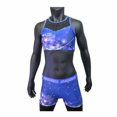 A dança à moda do elogio do Sportswear veste a impressão da sublimação dos azuis marinhos