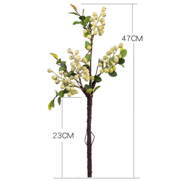 Christmas Berry Stem Artificial Plants Red and Blue Berries for All Festivals Occasion