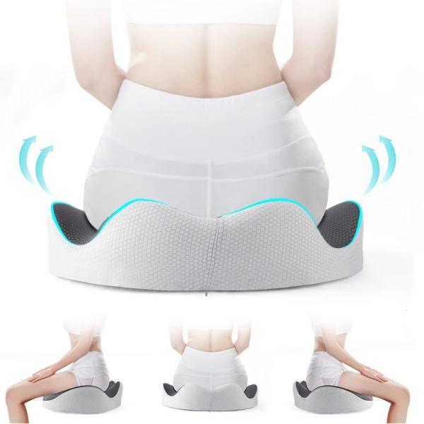 Custom Logo Zero Gravity Blood Circulation Pressure Relief Seat Cushion with Memory Foam